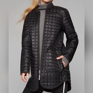 Athleta Grandview PrimaLoft Quilted Jacket Black Size M Recycled Nylon